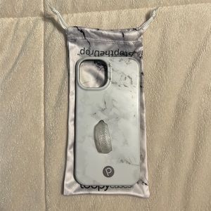 White Marble iPhone 14 Loopy Case